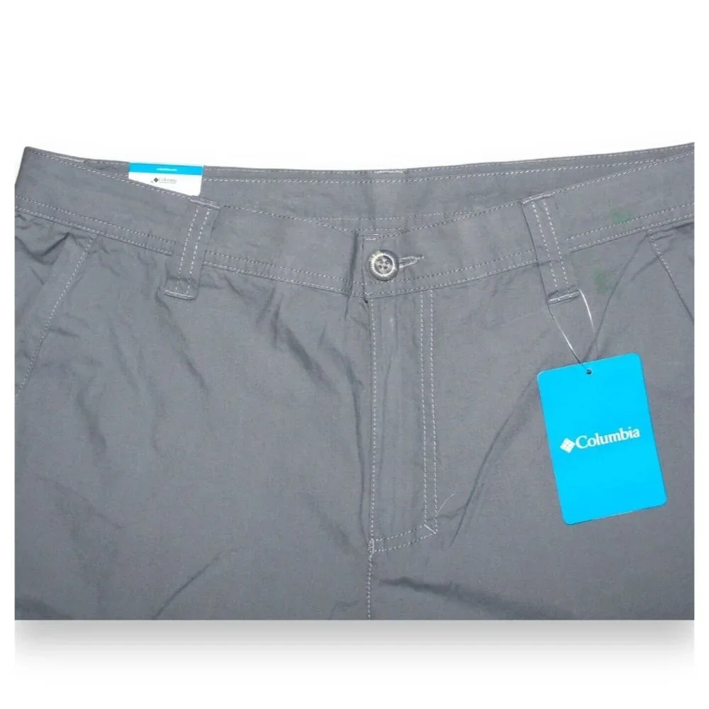 Columbia Men's Washed Out Short, Grey Ash, New With Tags - Picture 5 of 14